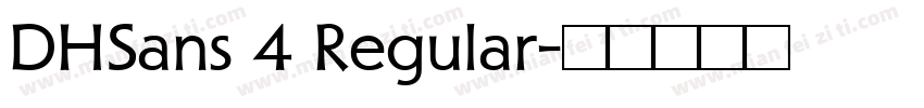 DHSans 4 Regular字体转换